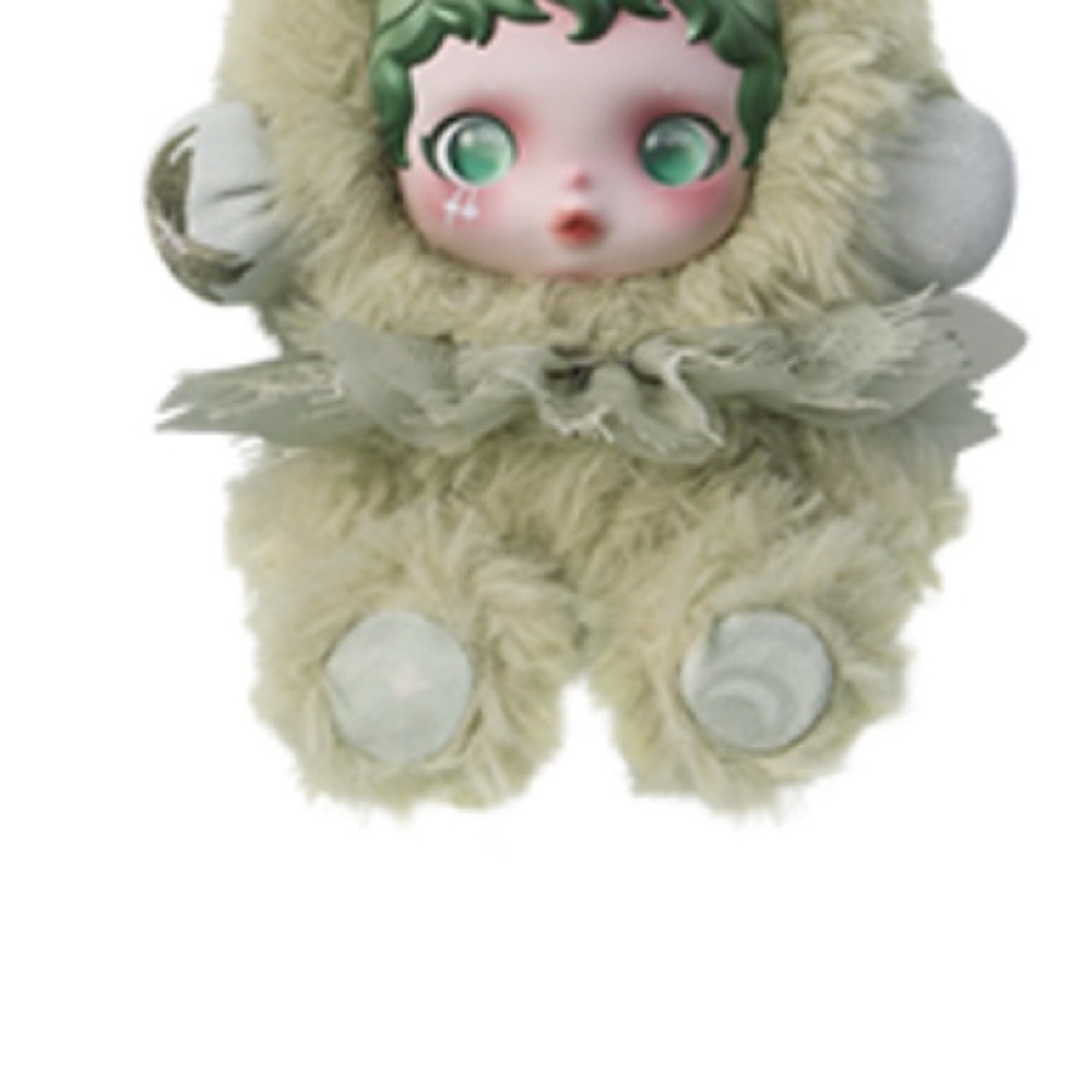 Adorable Plush Doll with Green Accents-L’impressionnisme SKULLPANDA- pop mart